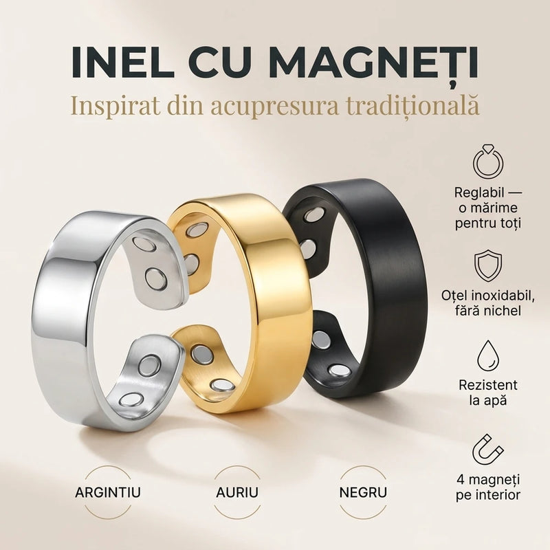 Inel magnetic de acupresură
