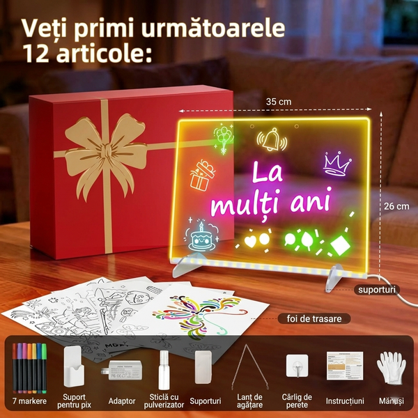 Tablă LED Magică pentru Desen